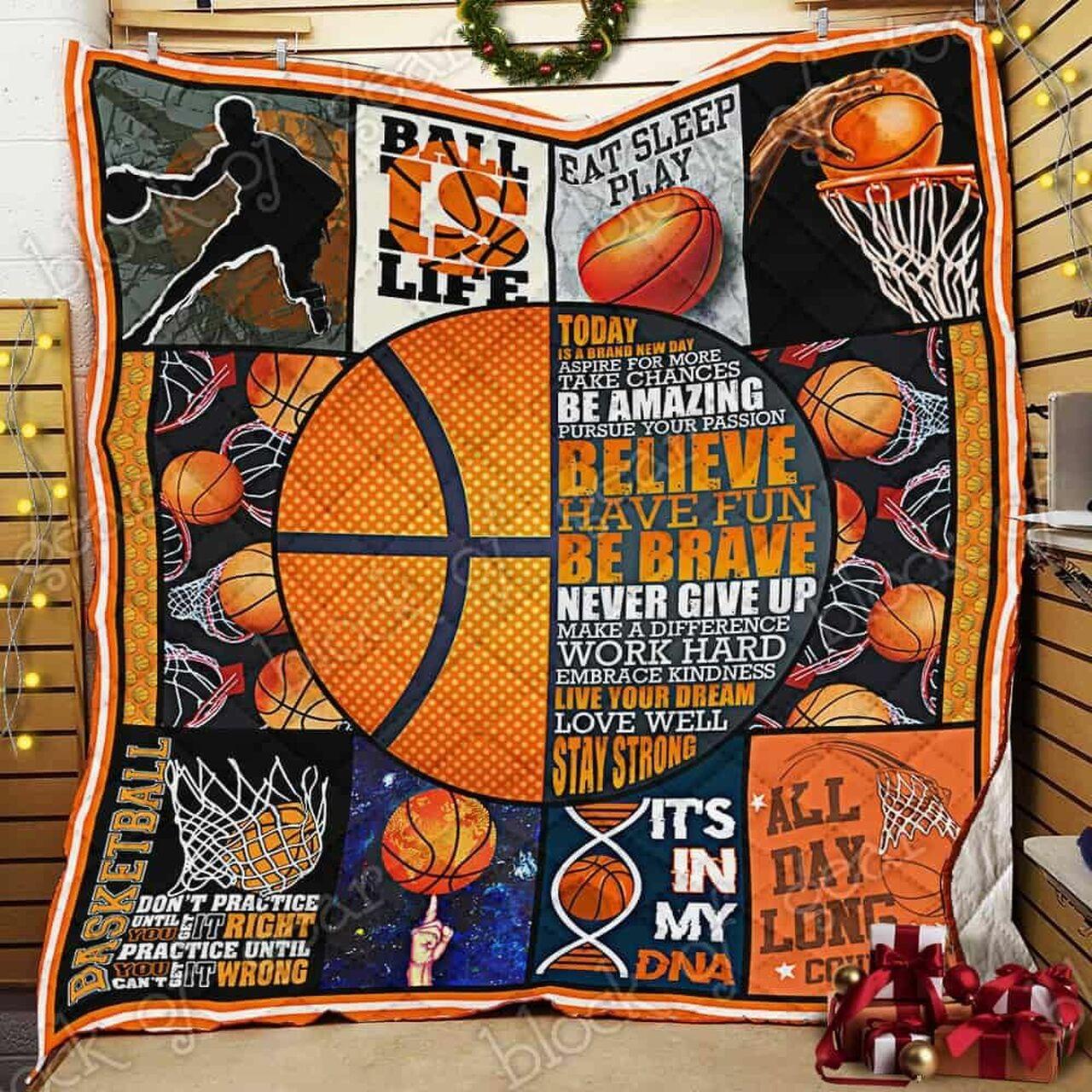 Basketball Cl14100014Mdq Quilt Blanket and Home Decor