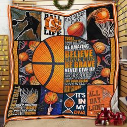 Basketball Cl14100014Mdq Quilt Blanket and Home Decor
