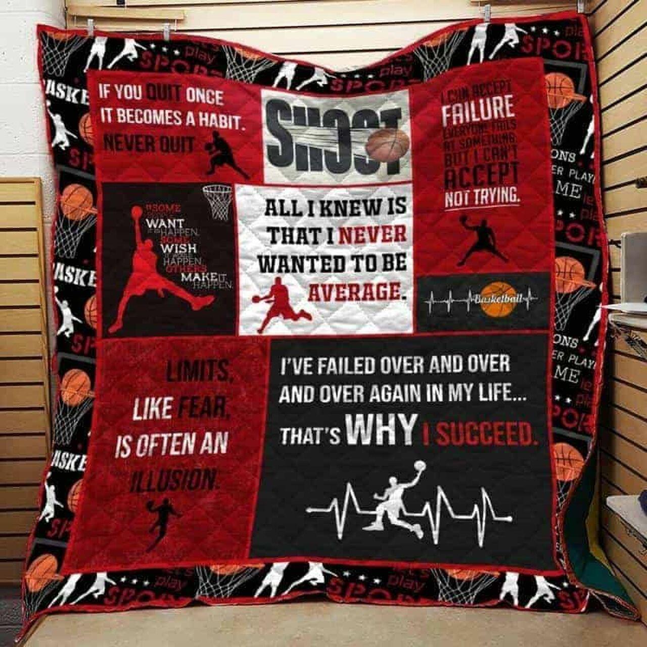 Basketball Cla1610095Q Quilt Blanket and Home Decor