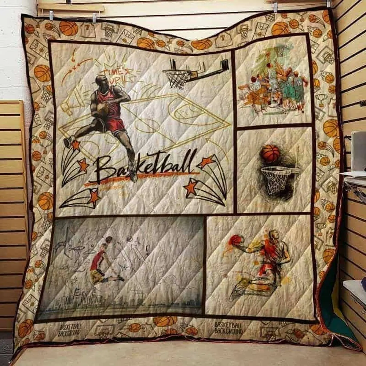 Basketball Cla1610125Q Quilt Blanket and Home Decor