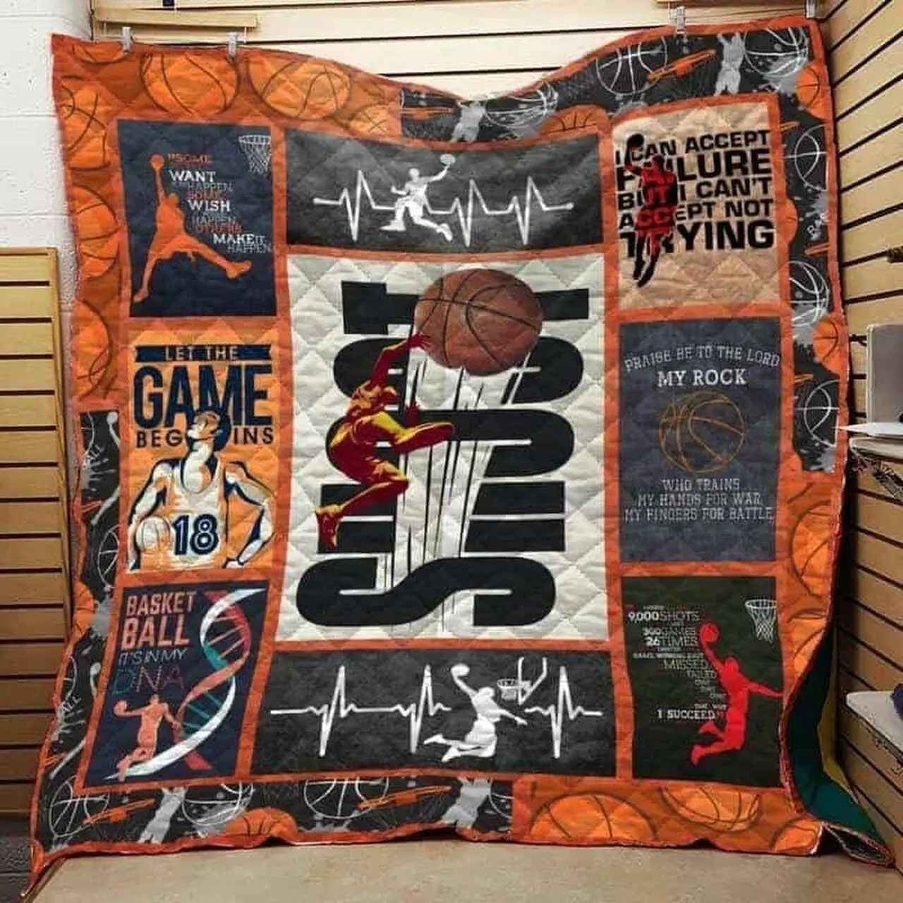 Basketball Cla1610142Q Quilt Blanket and Home Decor