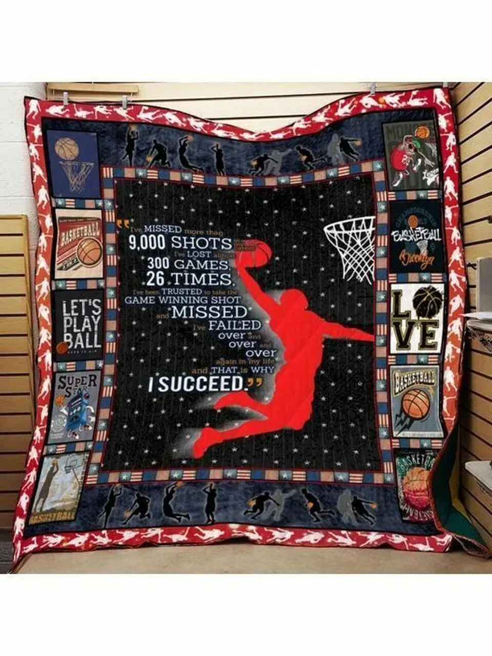 Basketball Clm0910011 Quilt Blanket and Home Decor