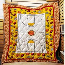 Basketball Flooring Cl22100061Mdq Quilt Blanket and Home Decor