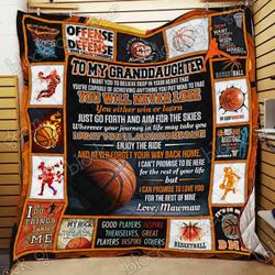 Basketball Granddaughter Love Mawmaw Cl18100056Mdq Quilt Blanket and Home Decor