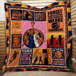 Basketball I Shoot Like A Girl Quilt Blanket Dhc04011487Dd and Home Decor