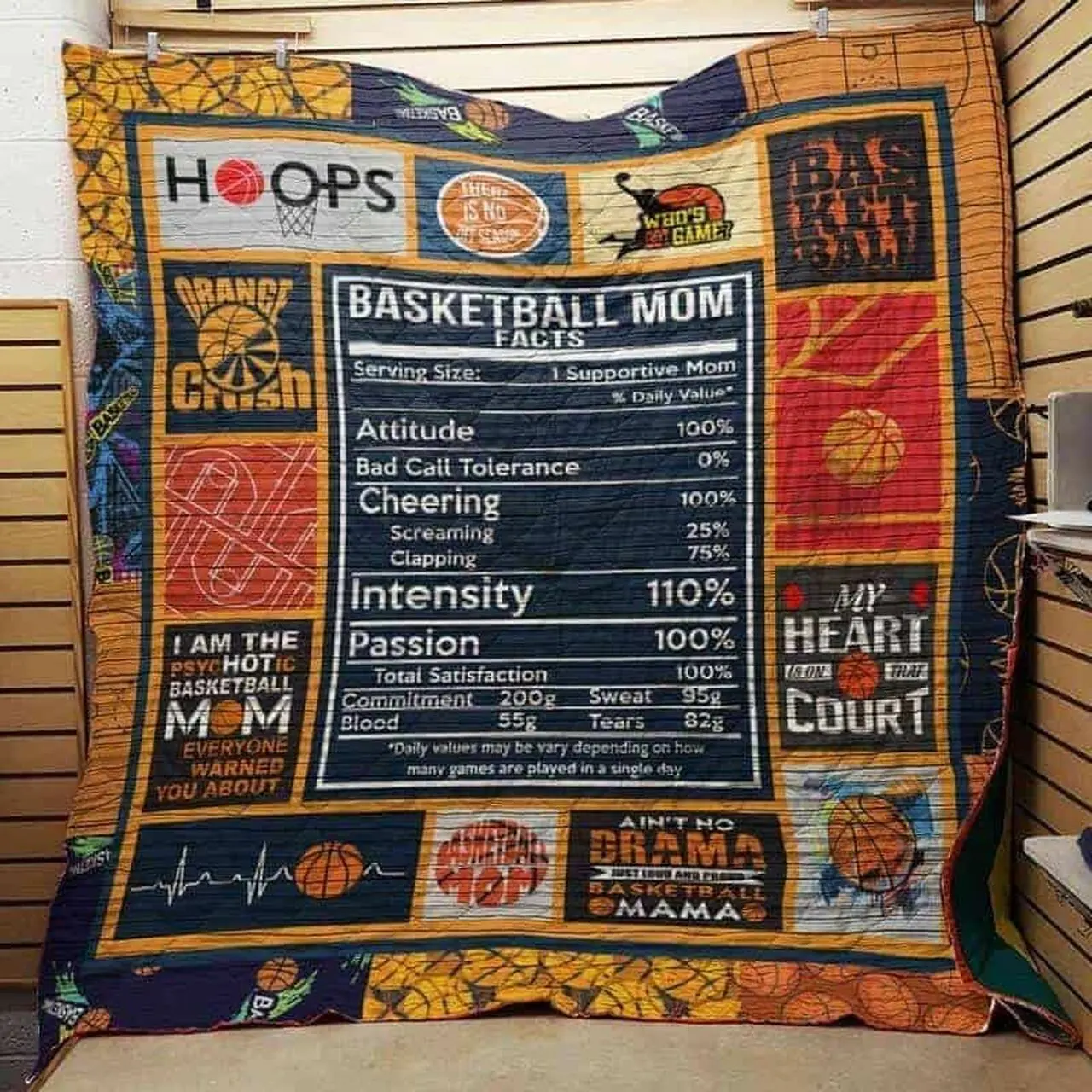 Basketball Jfj Quilt Du and Home Decor