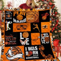 Basketball Jfj Quilt Hv and Home Decor