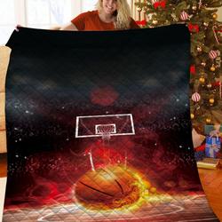 Basketball Jfj Quilt If and Home Decor