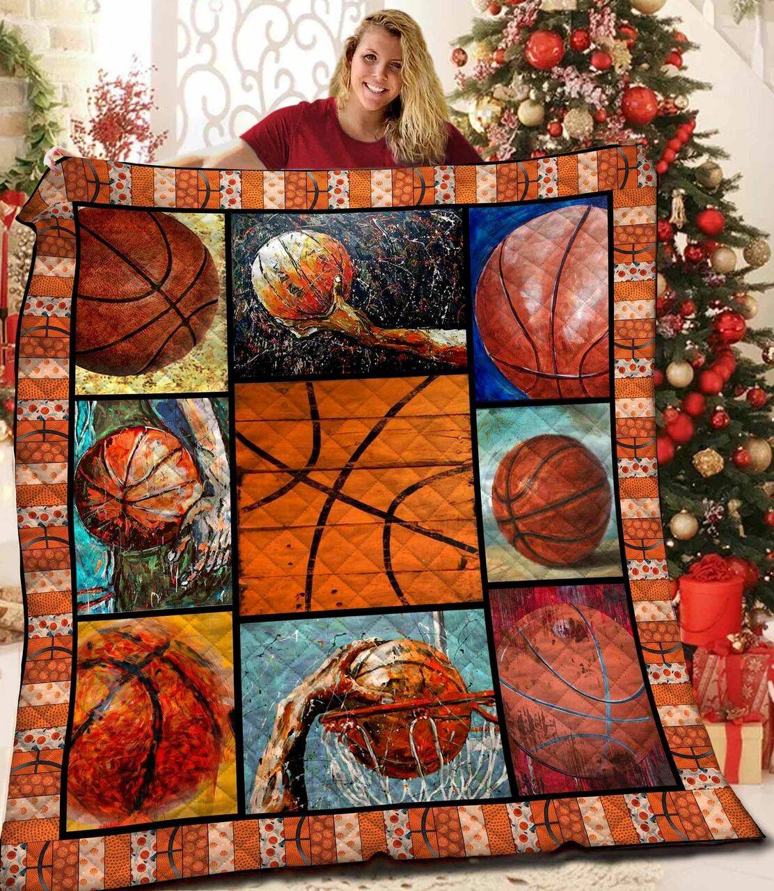 Basketball Jfj Quilt Mt and Home Decor