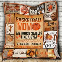 Basketball Mom Hur Quilt yj and Home Decor