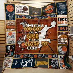 Basketball Quilt Blanket Dhc05021118Td and Home Decor