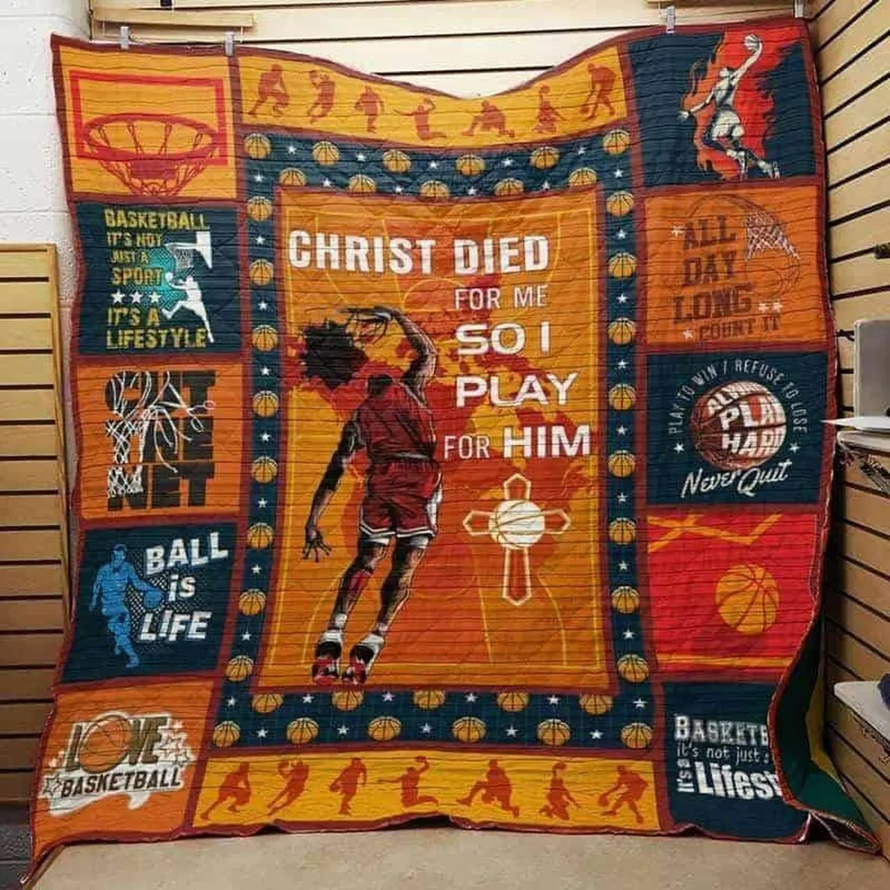 Basketball Quilt Blanket Dhc13123778Vt and Home Decor