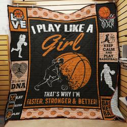 Basketball Quilt -Tt10-1408  Quilt and Home Decor