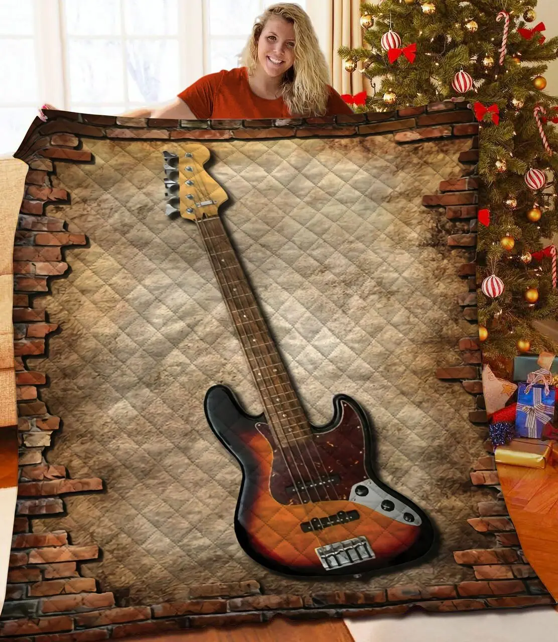 Bass Guitar Jfj Quilt Nz and Home Decor