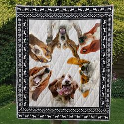 Basset Hound 03 Ndq0207 Quilt  Quilt and Home Decor