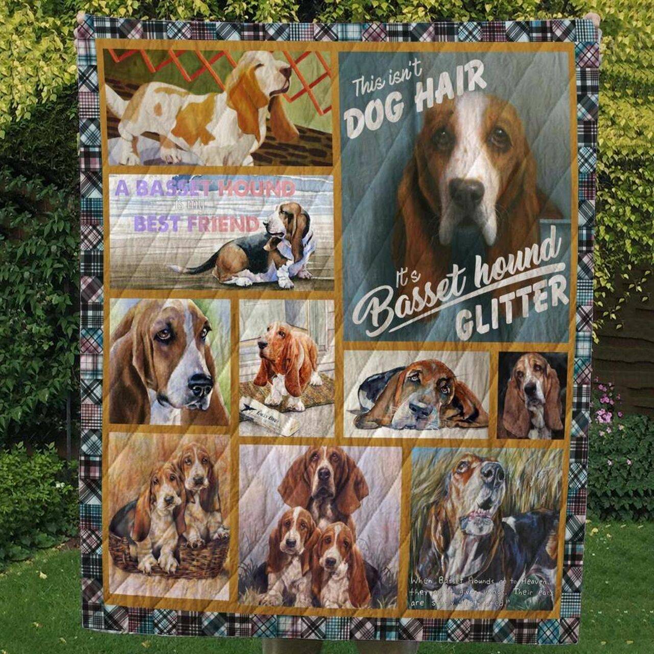 Basset Hound Best Friend Cl10100032Mdq Quilt Blanket and Home Decor