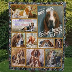 Basset Hound Best Friend Cl10100032Mdq Quilt Blanket and Home Decor