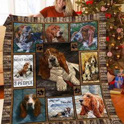 Basset Hound Jfj Quilt Fv and Home Decor