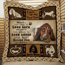 Basset Hound Planket Jfj Quilt Yq and Home Decor