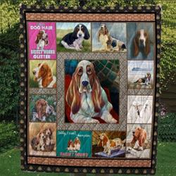 Basset Hound Quilt Blanket Dhc13123770Vt and Home Decor