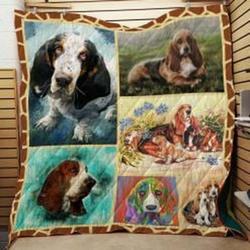Basset Hound Quilt Blanket Luk019 Dhc0301952Dd and Home Decor