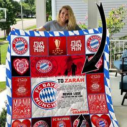 Bayern Munich  Personalized Name Quilt Blanket and Home Decor