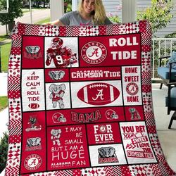 Bc  Alabama Crimson Tide Quilt Blanket 05 and Home Decor