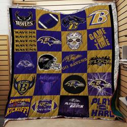 Bc  Baltimore Ravens Quilt Blanket and Home Decor