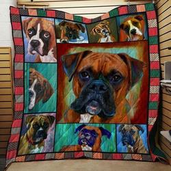 Bc Boxer Dog Quilt Blanket and Home Decor