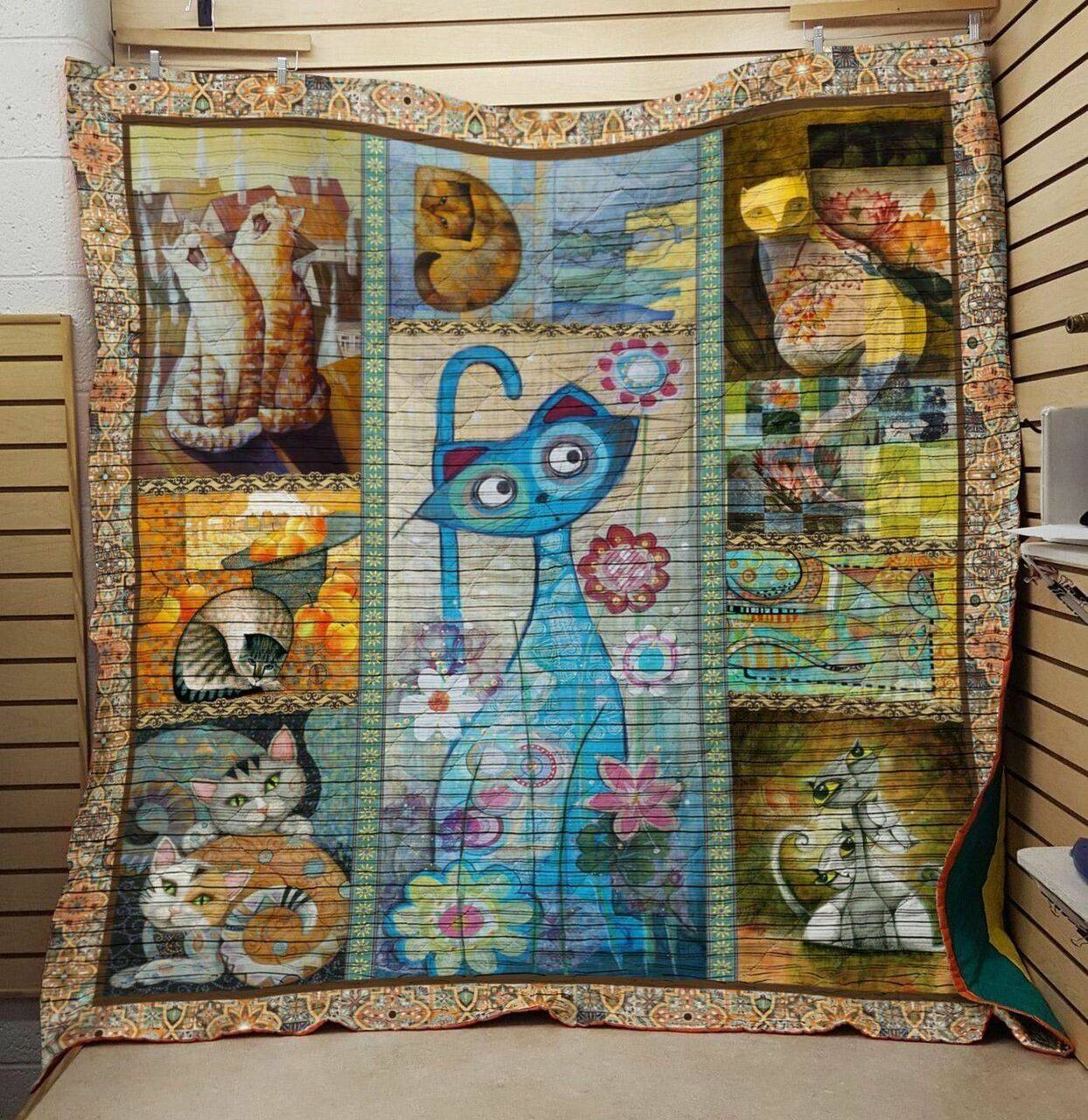 Bc Cat Is My Life Quilt Blanket and Home Decor