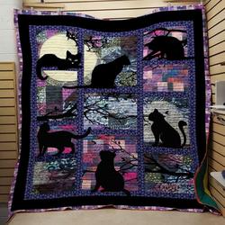Bc Cat Ver1 Quilt Blanket and Home Decor