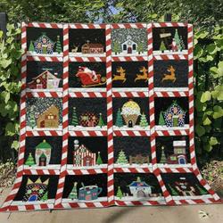 Bc Christmas Ver1 Quilt Blanket and Home Decor