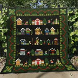 Bc Christmas Ver3 Quilt Blanket and Home Decor