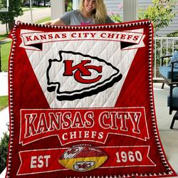 Bc Kansas City Chiefs Quilt Blanket and Home Decor
