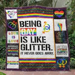 Bc Lgbt 5 Quilt Blanket and Home Decor