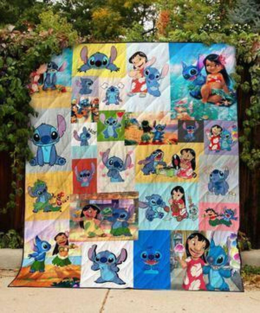 Bc Lilo And Stitch Quilt Blanket 01 and Home Decor