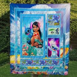 Bc Lilo And Stitch Quilt Blanket and Home Decor