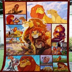 Bc  Lion King Beautiful Summer Quilt Blanket and Home Decor