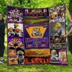 Bc Lsu Tigers Quilt Blanket Lc8 and Home Decor