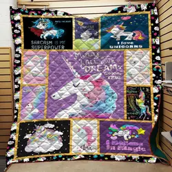 Bc Magical Unicorn Quilt Blanket A and Home Decor