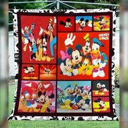 Bc Mickey Friends Quilt Blanket and Home Decor