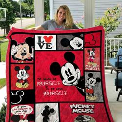 Bc Mickey Mouse Quilt Blanket and Home Decor
