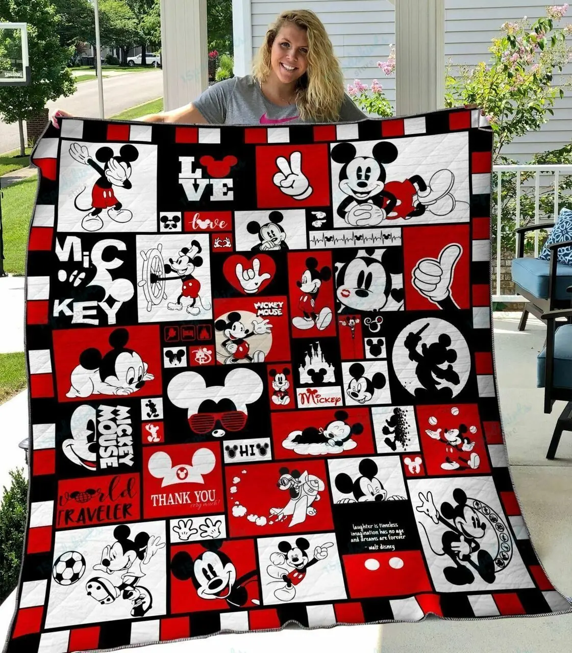 Bc Mickey Quilt Blanket 03 and Home Decor