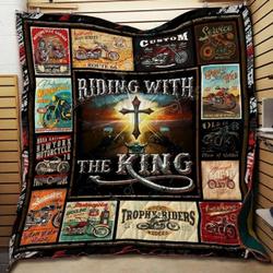 Bc Riding With The King Quilt Blanket and Home Decor