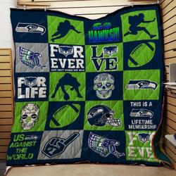 Bc  Seattle Seahawks Quilt Blanket and Home Decor