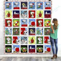 Bc Snoopy Christmas Snoopy Lover Quilt Blanket 02 and Home Decor