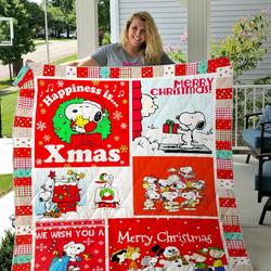 Bc  Snoopy Quilt Blanket Xmas and Home Decor