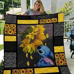 Bc  Stitch Sunflower Quilt Blanket and Home Decor