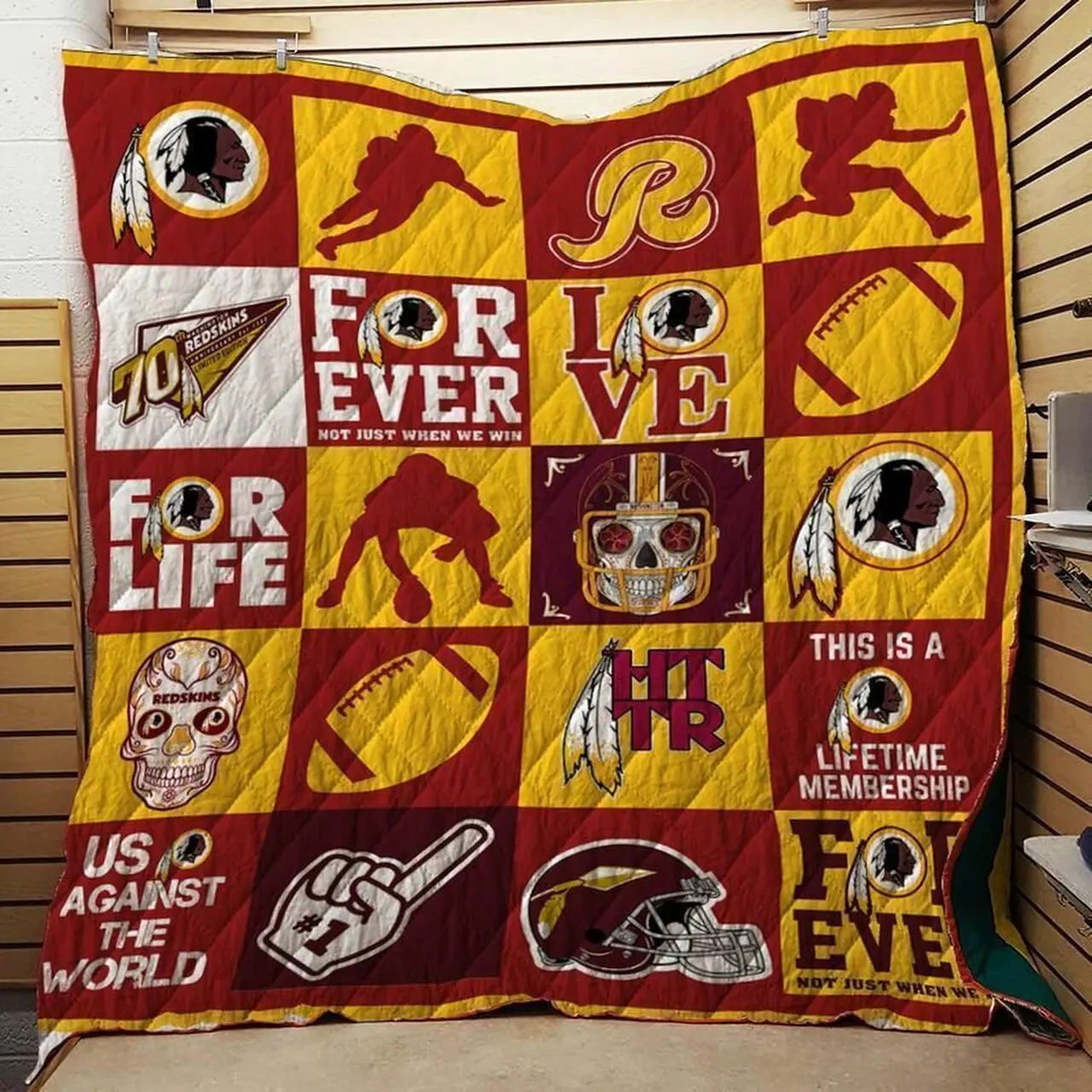 Bc Washington Redskins Quilt Blanket Ver 01 and Home Decor