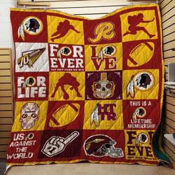 Bc  Washington Redskins Quilt Blanket Ver 01 and Home Decor